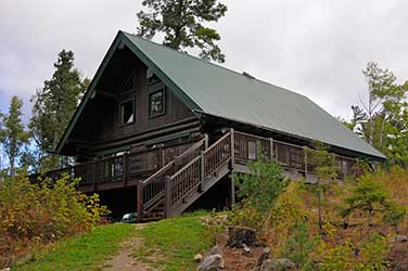 Front View of Cabin 18 at Kawishiwi Lodge on Lake One