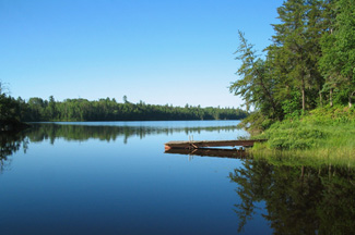 Lake One canoe dock